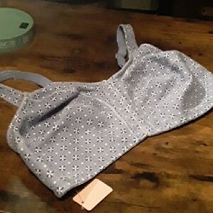 NWOT Purple 42DD Comfort Choice Front Closure Unpadded Wirefree Comfy Bra